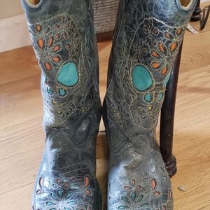 Woman's Corral Sugar Skull Boots Sz 10